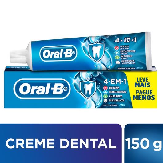 Creme Dental 4 em 1 Menta Fresca Oral-B Caixa 150g Leve Mais Pague Menos - Imagem em destaque