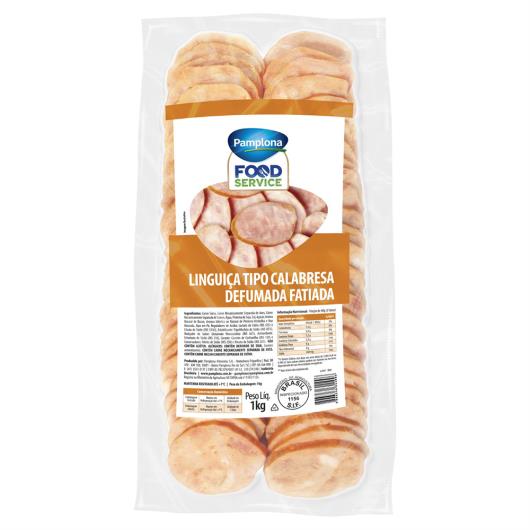 Linguiça Tipo Calabresa Pamplona Defumada fatiada 1kg - Imagem em destaque