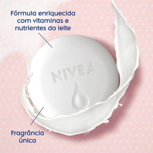 Sabonete em Barra Hidratante Sensitive Nivea Pure Milk Beauty Elixir Caixa 90g - Imagem em destaque