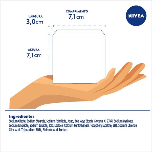 Sabonete em Barra Hidratante Sensitive Nivea Pure Milk Beauty Elixir Caixa 90g - Imagem em destaque