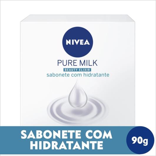 NIVEA Sabonete Pure Milk Beauty Elixir Fresh 90g - Imagem em destaque