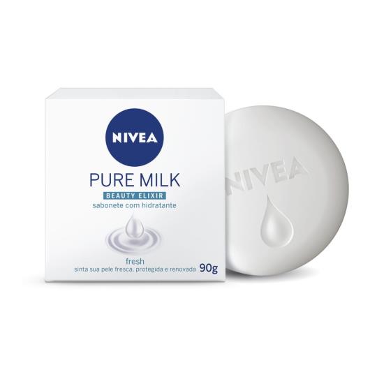 NIVEA Sabonete Pure Milk Beauty Elixir Fresh 90g - Imagem em destaque