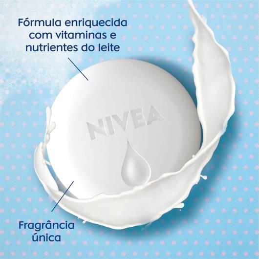 NIVEA Sabonete Pure Milk Beauty Elixir Fresh 90g - Imagem em destaque