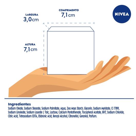 NIVEA Sabonete Pure Milk Beauty Elixir Fresh 90g - Imagem em destaque