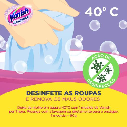 Tira Manchas em Pó Vanish Oxi Advance 330g Refil Econômico para roupas coloridas - Imagem em destaque