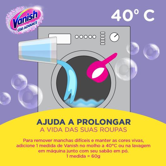 Tira Manchas em Pó Vanish Oxi Advance 330g Refil Econômico para roupas coloridas - Imagem em destaque