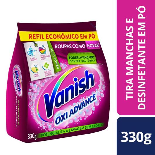 Tira Manchas em Pó Vanish Oxi Advance 330g Refil Econômico para roupas coloridas - Imagem em destaque