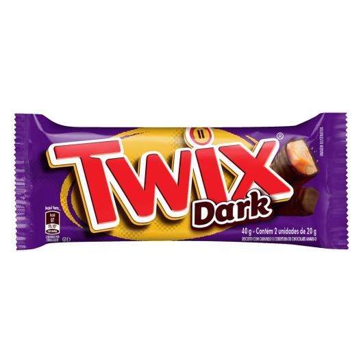 Bombom Dark Twix Pacote 40g 2 Unidades - Imagem em destaque