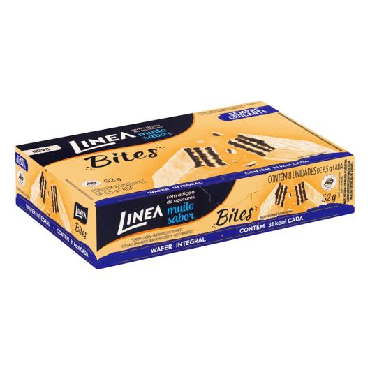 Pack Wafer Integral Recheio e Cobertura Cookies'n Cream Linea Bites Caixa 52g 8 Uni - Imagem em destaque