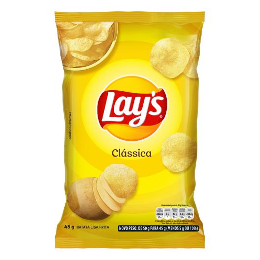 Batata Frita Lisa Clássica Lay's Pacote 45g - Imagem em destaque