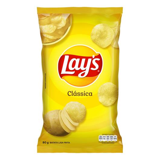 Batata Frita Lisa Clássica Lay's Pacote 80g - Imagem em destaque