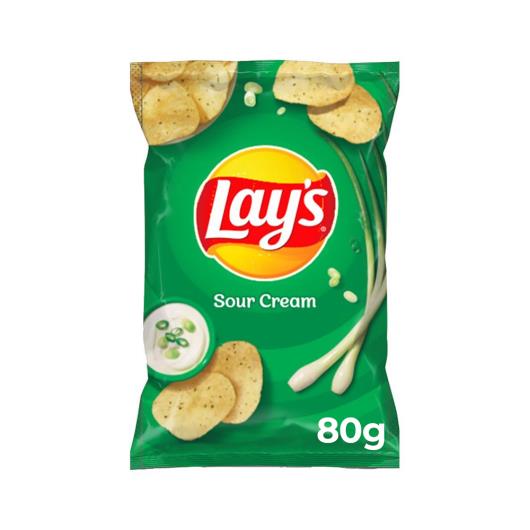 Batata Frita Lisa Sour Cream Lay's Pacote 80g - Imagem em destaque