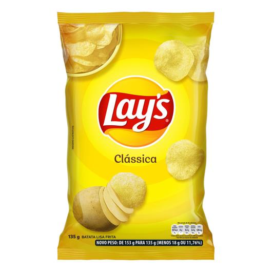 Batata Frita Lisa Clássica Lay's Pacote 135g - Imagem em destaque