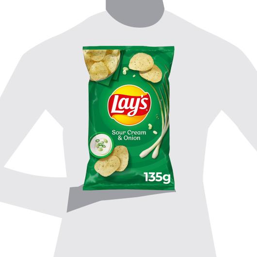Batata Frita Lisa Sour Cream Lay's Pacote 135g - Imagem em destaque