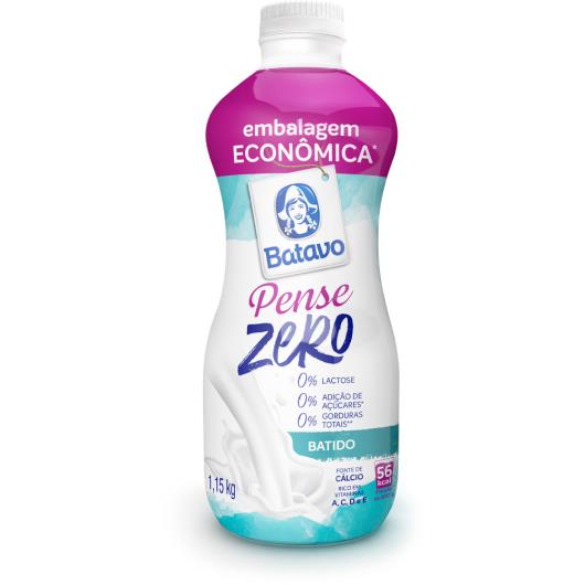 Iogurte Desnatado Batido Zero Lactose Batavo Pense Zero Garrafa 1,15kg Embalagem Econômica - Imagem em destaque