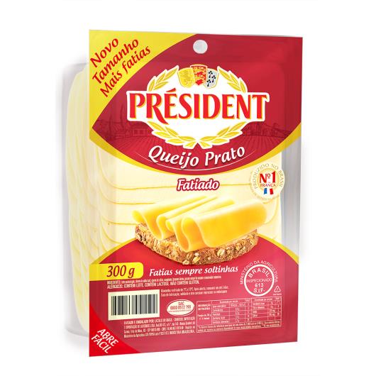 Queijo Prato Fatiado Président 300g - Imagem em destaque