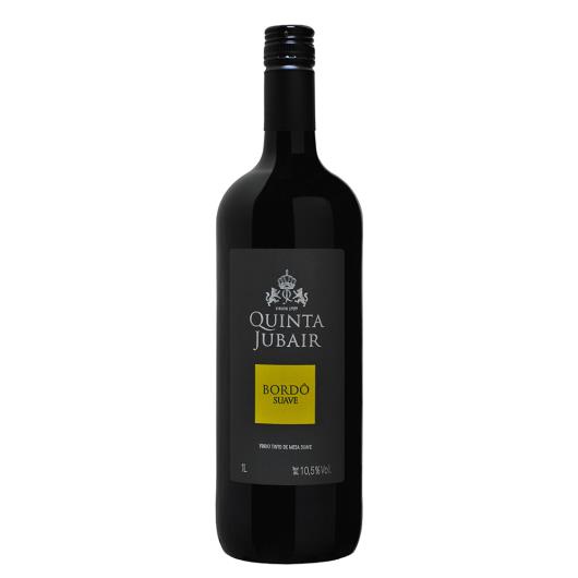 Vinho suave Quinta Jubair bordô 1L - Imagem em destaque