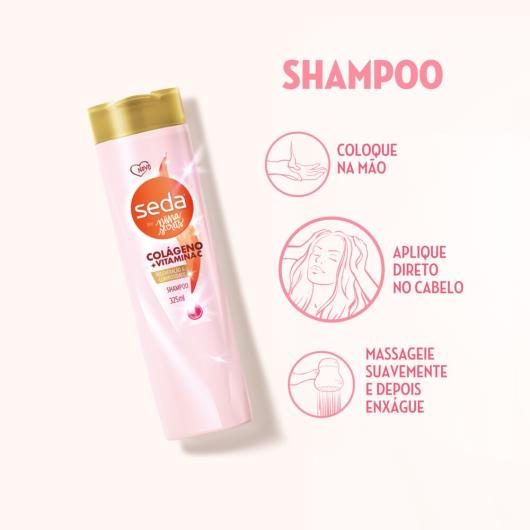 Shampoo Seda By Niina Secrets Colágeno + Vitamina C 325 ML - Imagem em destaque