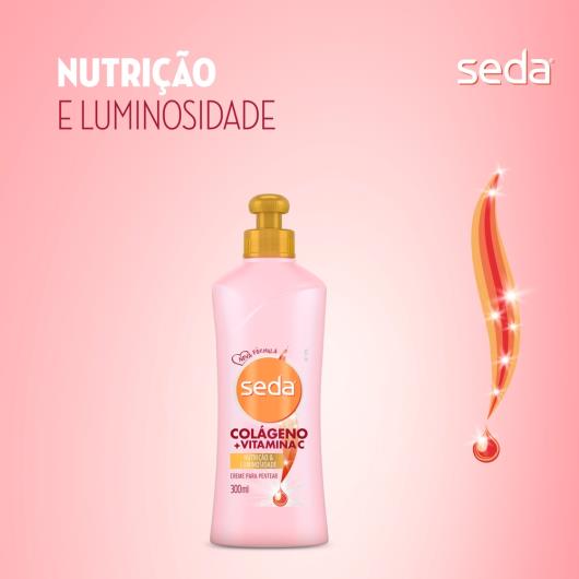 Creme para Pentear Seda Colágeno e Vitamina C by Niina Secrets Frasco 300ml - Imagem em destaque