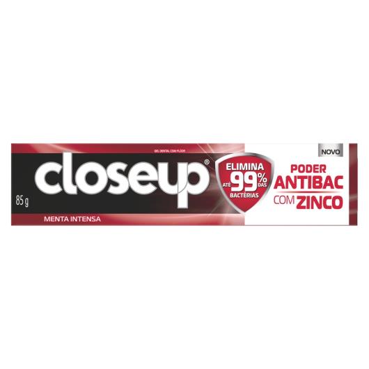 Gel Dental Menta Intensa Closeup Poder Antibac Caixa 85g - Imagem em destaque