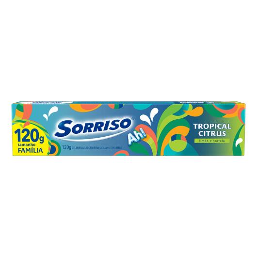 Gel Dental Tropical Citrus Sorriso Caixa 120g Tamanho Família - Imagem em destaque