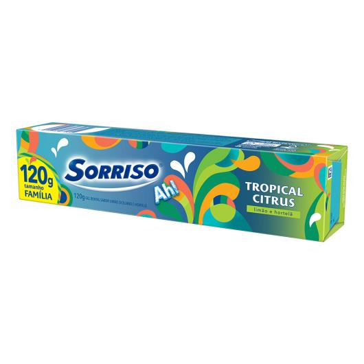 Gel Dental Tropical Citrus Sorriso Caixa 120g Tamanho Família - Imagem em destaque