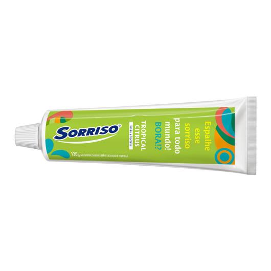 Gel Dental Tropical Citrus Sorriso Caixa 120g Tamanho Família - Imagem em destaque