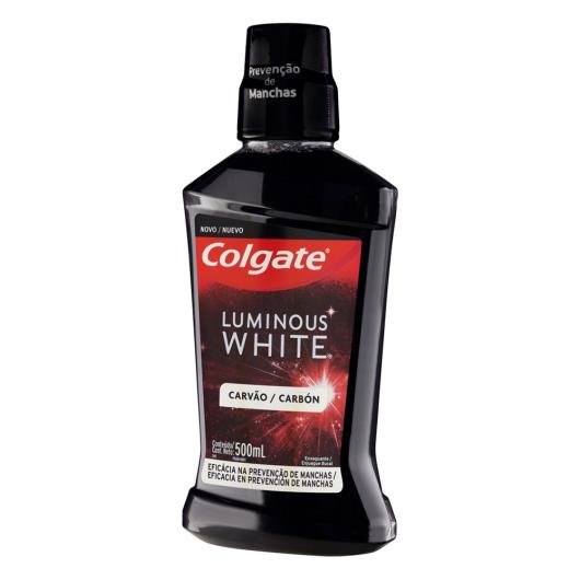 Enxaguante Bucal Carvão Zero Álcool Colgate Luminous White Frasco 500ml - Imagem em destaque