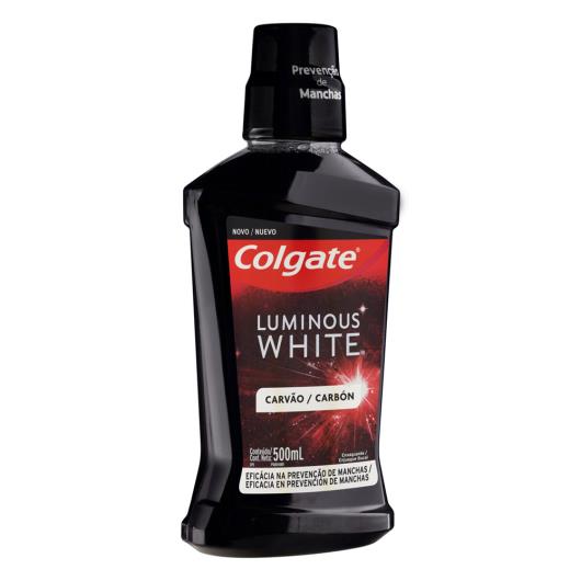 Enxaguante Bucal Carvão Zero Álcool Colgate Luminous White Frasco 500ml - Imagem em destaque