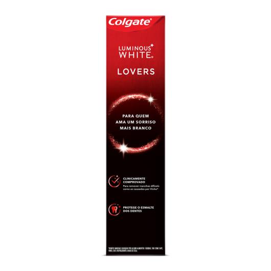 Creme Dental Branqueador Cold Mint Colgate Luminous White Lovers Caixa 70g - Imagem em destaque