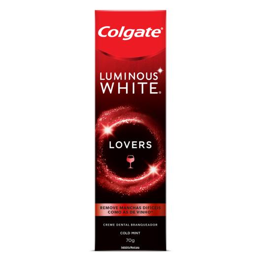 Creme Dental Branqueador Cold Mint Colgate Luminous White Lovers Caixa 70g - Imagem em destaque