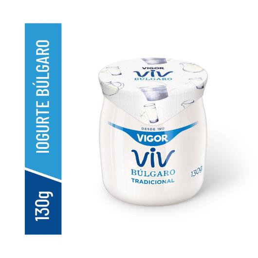 Iogurte Integral Búlgaro Tradicional Vigor Viv Pote 130g - Imagem em destaque