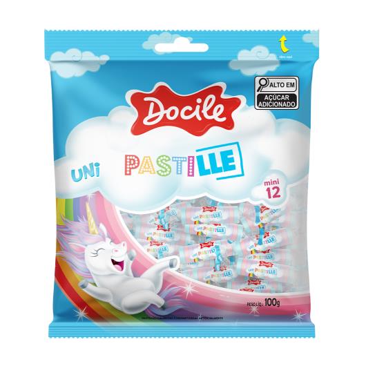 Pastilha Sortidas Uni Docile Pastille Pacote 100g - Imagem em destaque