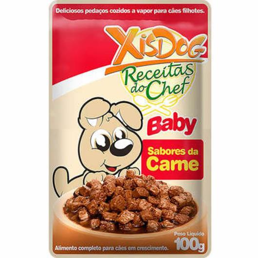 Alimento Cães XisDog Baby sabores da carne 100g - Imagem em destaque