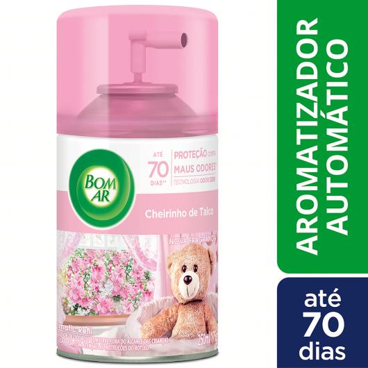 Neutralizador de Odores Bom Ar Cheirinho de Talco Freshmatic Frasco 250ml Refil - Imagem em destaque