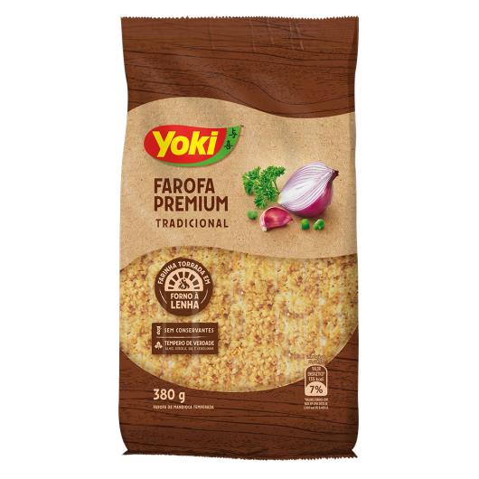 Farofa de Mandioca Tradicional Yoki Premium Pacote 380g - Imagem em destaque