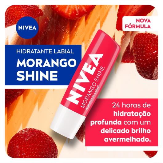 Protetor Labial Morango Shine Nivea Blister 4,8g - Imagem em destaque