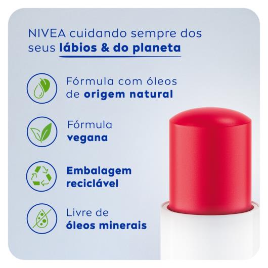 Protetor Labial Morango Shine Nivea Blister 4,8g - Imagem em destaque