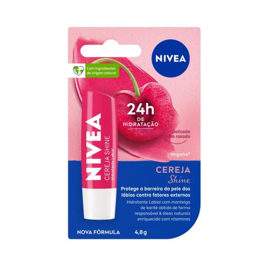 NIVEA Hidratante Labial Cereja Shine 4,8 g - Imagem em destaque