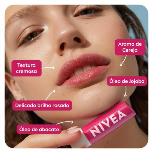 NIVEA Hidratante Labial Cereja Shine 4,8 g - Imagem em destaque