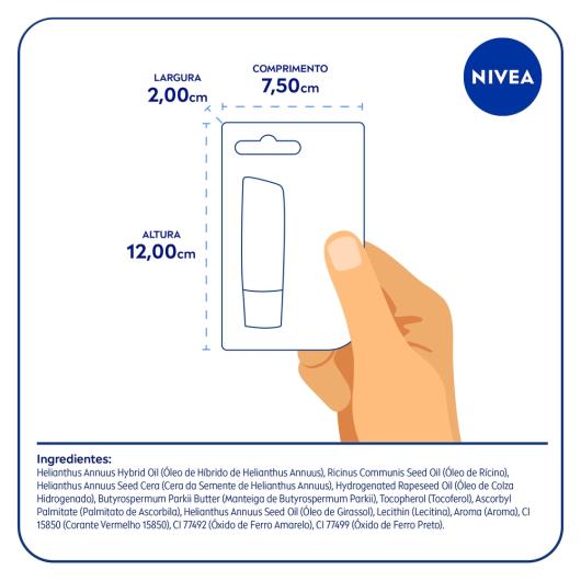 NIVEA Hidratante Labial Cereja Shine 4,8 g - Imagem em destaque