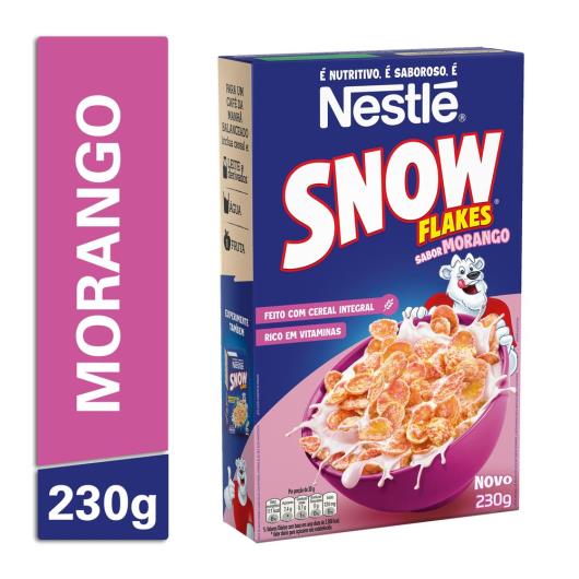 Cereal Matinal SNOW FLAKES Sabor Morango 230g - Imagem em destaque