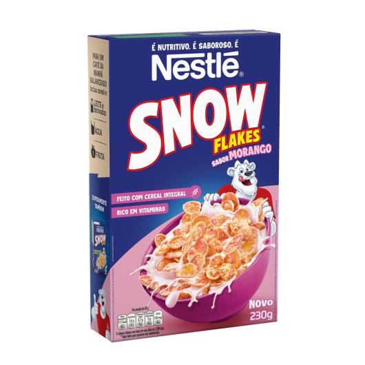 Cereal Matinal SNOW FLAKES Sabor Morango 230g - Imagem em destaque