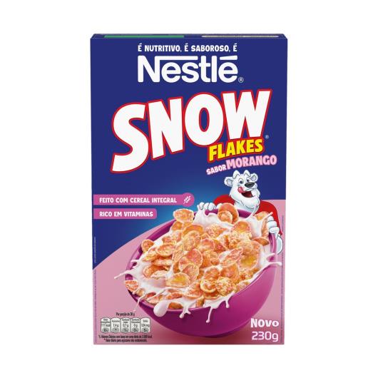 Cereal Matinal SNOW FLAKES Sabor Morango 230g - Imagem em destaque