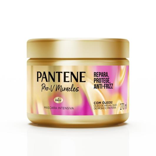 Máscara Intensiva Pantene Pro-V Miracles Anti-Frizz 270 ml - Imagem em destaque