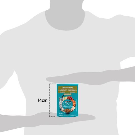 Ração Úmida PURINA ONE Gatos Adultos e Filhotes Multi Proteínas 85g - Imagem em destaque