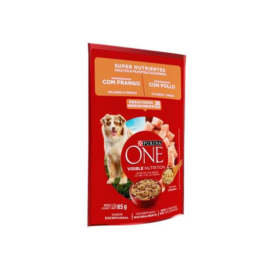 Ração Úmida PURINA ONE Cães Adultos e Filhotes Frango 85g - Imagem em destaque