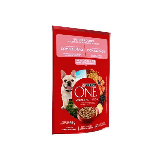 Ração Úmida PURINA ONE Cães Adultos e Filhotes Salmão 85g - Imagem em destaque