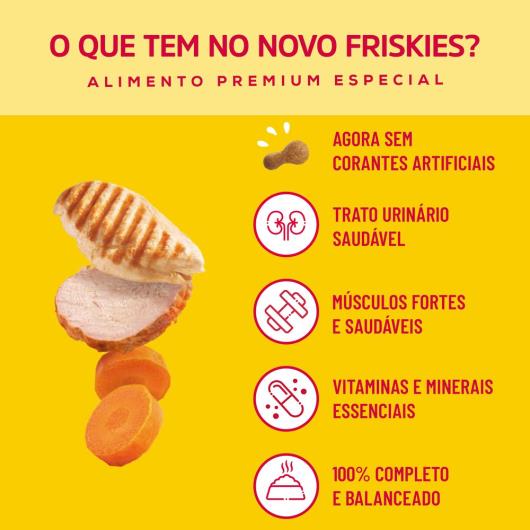 Ração FRISKIES gatos adultos frango - Delícias da Granja 1kg - Imagem em destaque