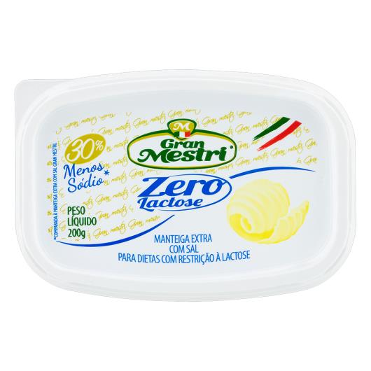 Manteiga Extra com Sal Zero Lactose Gran Mestri Pote 200g - Imagem em destaque